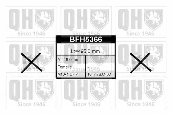 Quinton Hazell BFH5366 Brake Hose BFH5366