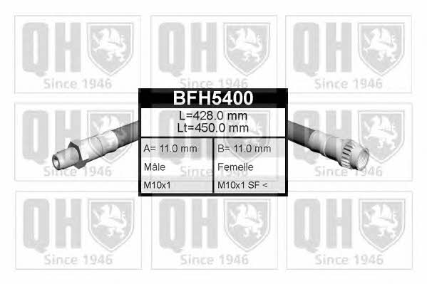 Quinton Hazell BFH5400 Brake Hose BFH5400