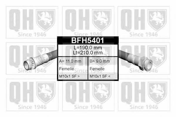 Quinton Hazell BFH5401 Brake Hose BFH5401