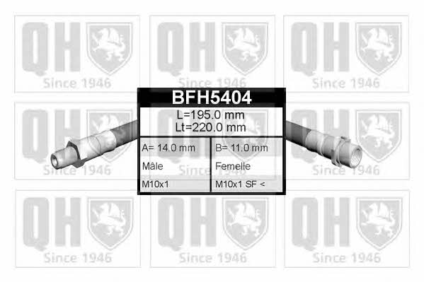 Quinton Hazell BFH5404 Brake Hose BFH5404