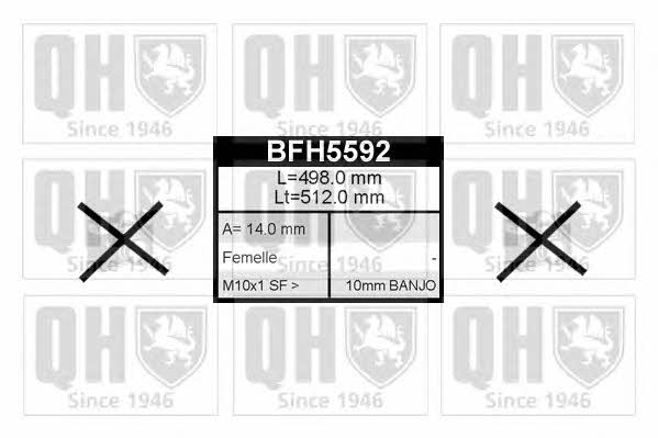 Quinton Hazell BFH5592 Brake Hose BFH5592