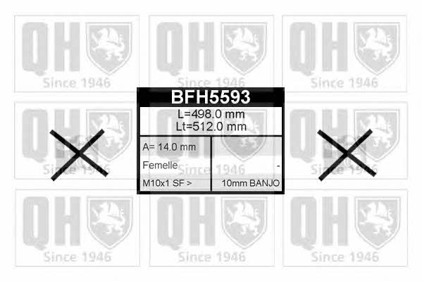 Quinton Hazell BFH5593 Brake Hose BFH5593