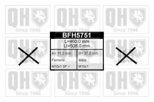 Quinton Hazell BFH5751 Brake Hose BFH5751