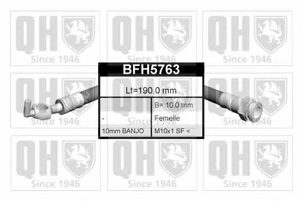 Quinton Hazell BFH5763 Brake Hose BFH5763