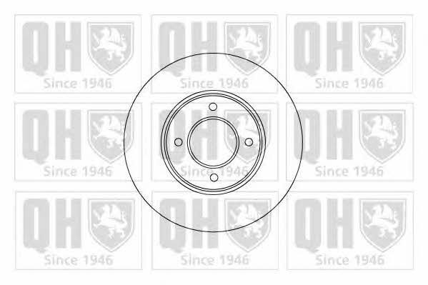 Quinton Hazell BDC1018 Unventilated front brake disc BDC1018