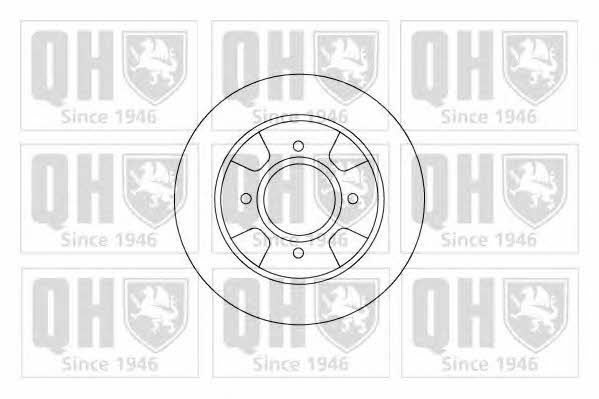 Quinton Hazell BDC3203 Unventilated front brake disc BDC3203