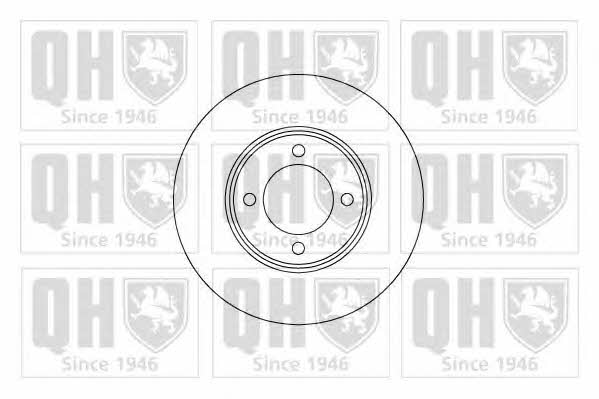 Quinton Hazell BDC3337 Unventilated front brake disc BDC3337