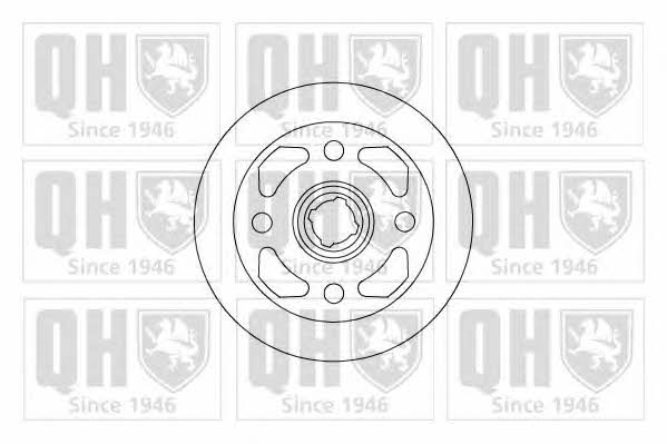 Quinton Hazell BDC3586 Unventilated front brake disc BDC3586