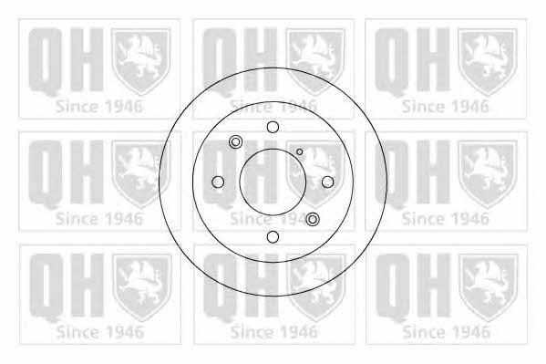 Quinton Hazell BDC3664 Rear ventilated brake disc BDC3664