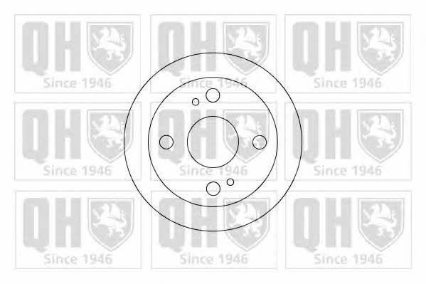 Quinton Hazell BDC3702 Rear brake disc, non-ventilated BDC3702