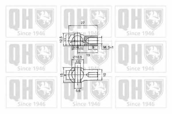 Quinton Hazell 840156 Gas Spring, boot-/cargo area 840156