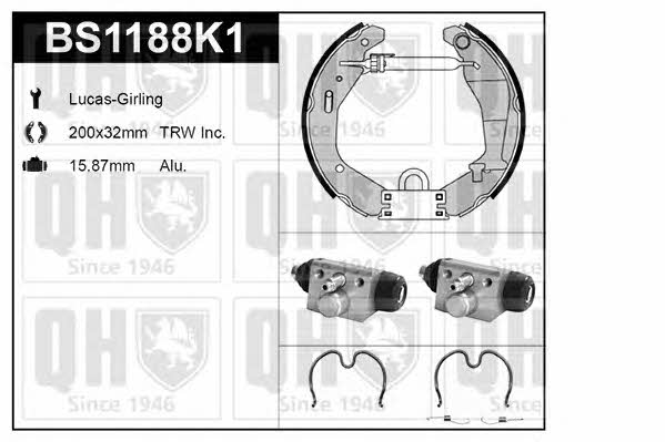 Quinton Hazell BS1188K1 Brake shoe set BS1188K1