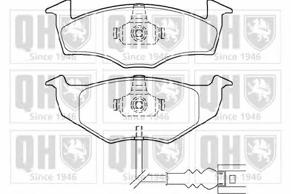 Quinton Hazell BP1372 Brake Pad Set, disc brake BP1372