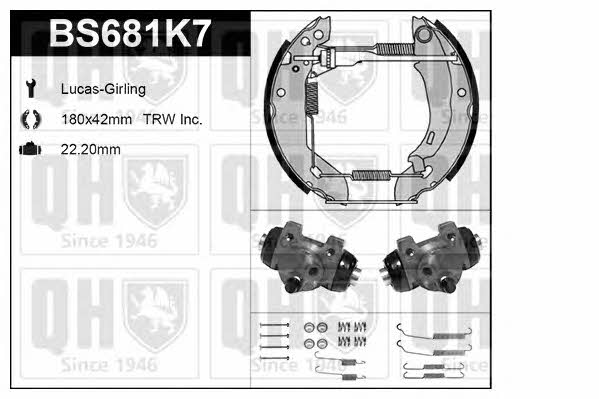 Quinton Hazell BS681K7 Brake shoe set BS681K7