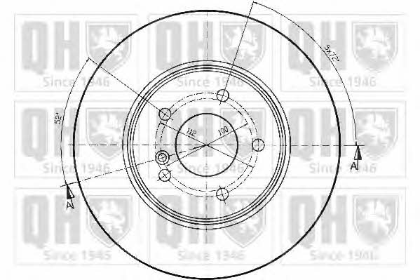 Quinton Hazell BDC4541 Rear brake disc, non-ventilated BDC4541