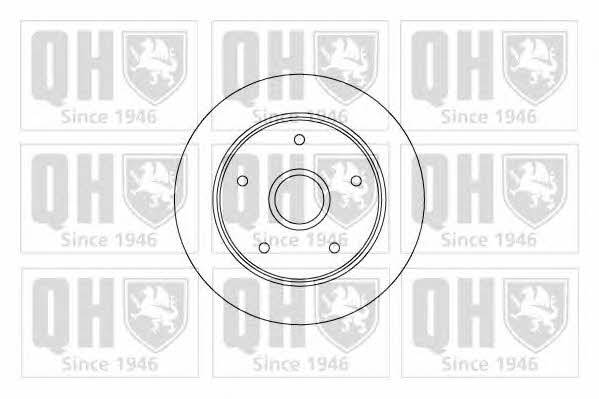 Quinton Hazell BDC4590 Rear brake disc, non-ventilated BDC4590