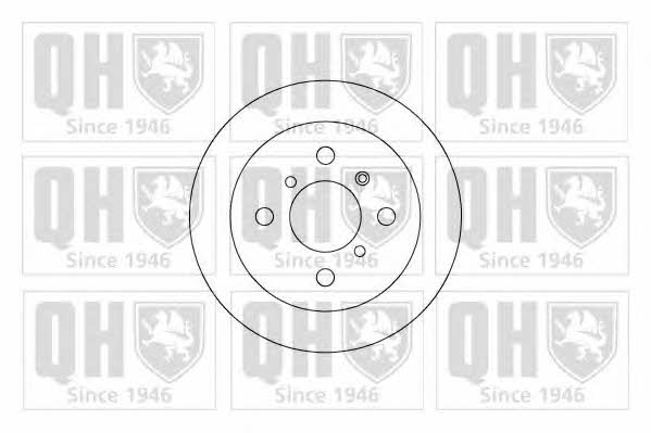 Quinton Hazell BDC4595 Rear brake disc, non-ventilated BDC4595