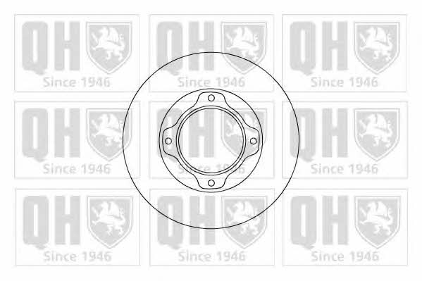 Quinton Hazell BDC4617 Rear brake disc, non-ventilated BDC4617