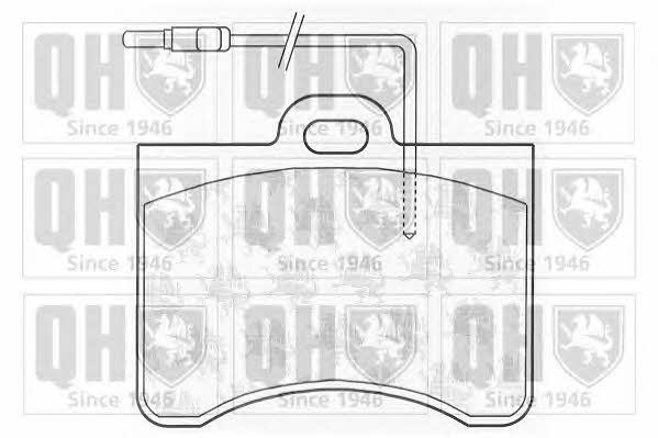 Quinton Hazell BP167 Brake Pad Set, disc brake BP167