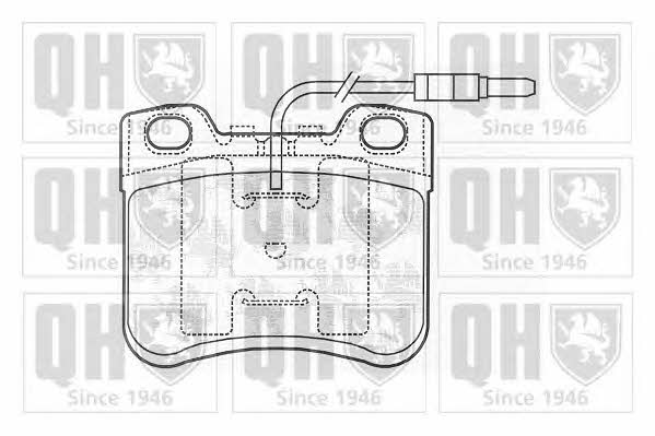 Quinton Hazell BP500 Brake Pad Set, disc brake BP500