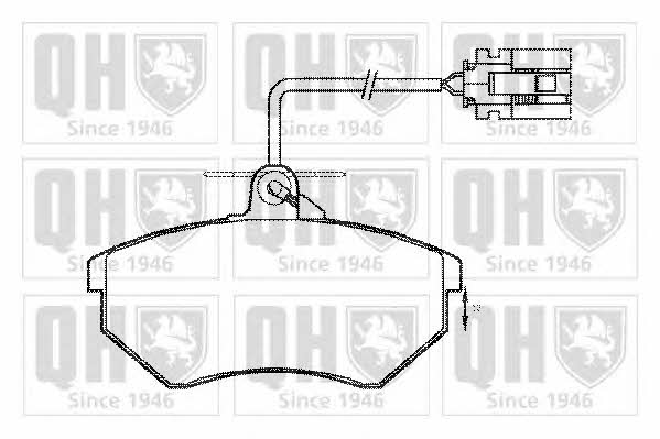 Quinton Hazell BP608 Brake Pad Set, disc brake BP608