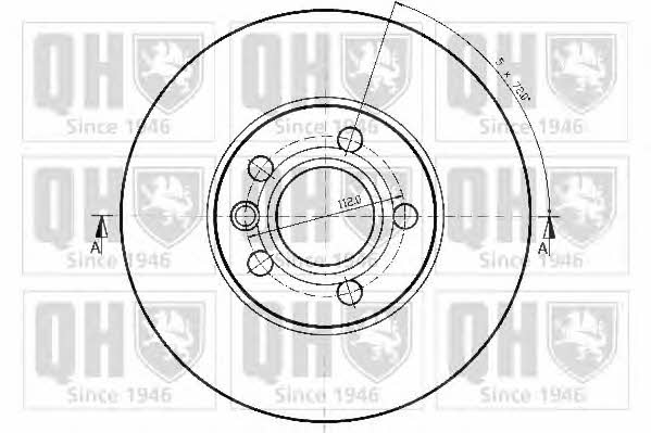 Quinton Hazell BDC4628 Front brake disc ventilated BDC4628