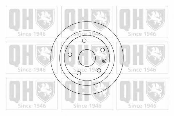 Quinton Hazell BDC4765 Rear brake disc, non-ventilated BDC4765
