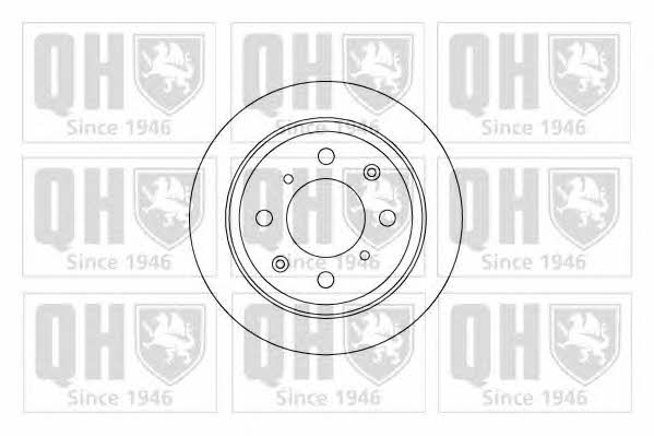 Quinton Hazell BDC5047 Rear brake disc, non-ventilated BDC5047