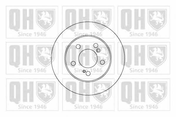 Quinton Hazell BDC5057 Rear brake disc, non-ventilated BDC5057