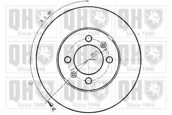Quinton Hazell BDC5161 Rear brake disc, non-ventilated BDC5161