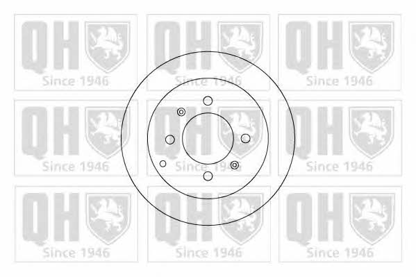 Quinton Hazell BDC5202 Rear brake disc, non-ventilated BDC5202