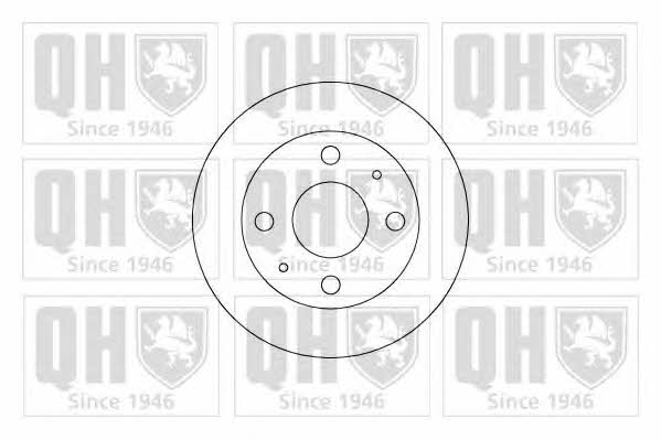 Quinton Hazell BDC5205 Unventilated front brake disc BDC5205