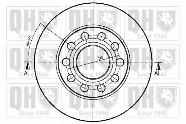 Quinton Hazell BDC5307 Rear brake disc, non-ventilated BDC5307