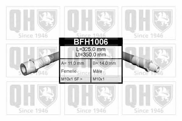Quinton Hazell BFH1006 Brake Hose BFH1006