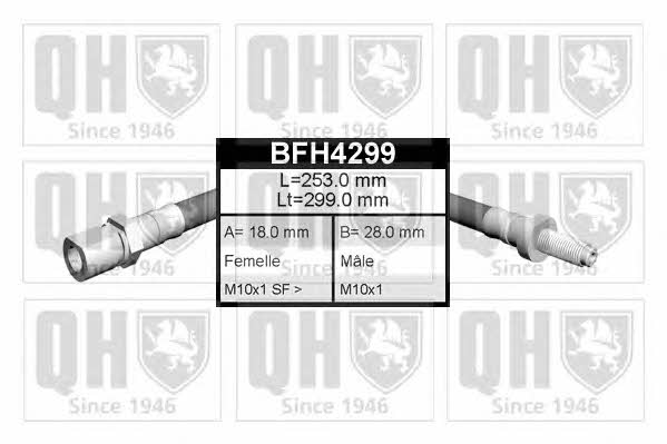 Quinton Hazell BFH4299 Brake Hose BFH4299