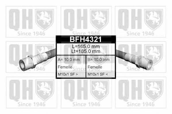 Quinton Hazell BFH4321 Brake Hose BFH4321