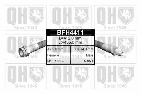 Quinton Hazell BFH4411 Brake Hose BFH4411