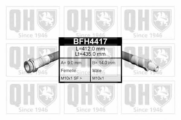 Quinton Hazell BFH4417 Brake Hose BFH4417