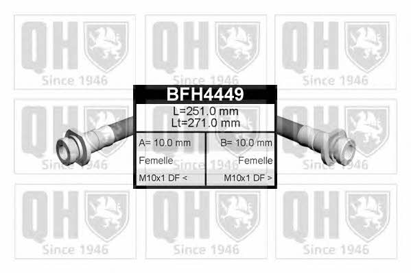 Quinton Hazell BFH4449 Brake Hose BFH4449