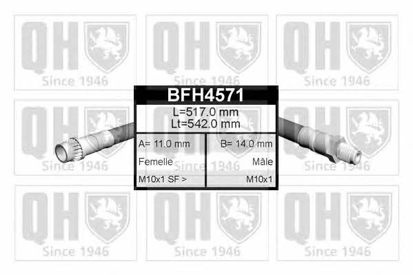 Quinton Hazell BFH4571 Brake Hose BFH4571