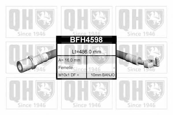 Quinton Hazell BFH4598 Brake Hose BFH4598