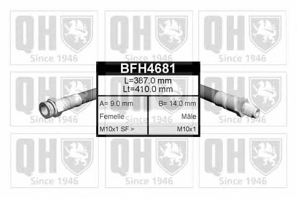 Quinton Hazell BFH4681 Brake Hose BFH4681