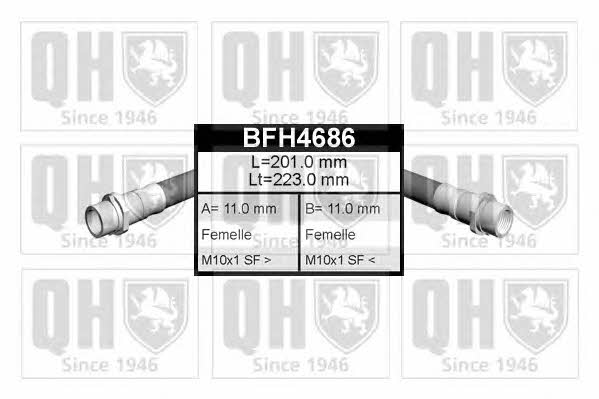 Quinton Hazell BFH4686 Brake Hose BFH4686