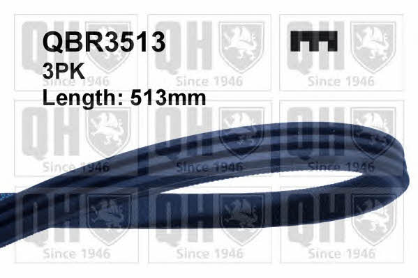 Quinton Hazell QBR3513 V-ribbed belt 3PK513 QBR3513