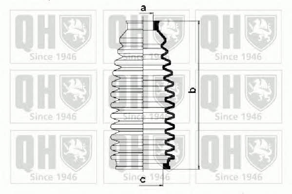 Quinton Hazell QG1333 Bellow kit, steering QG1333