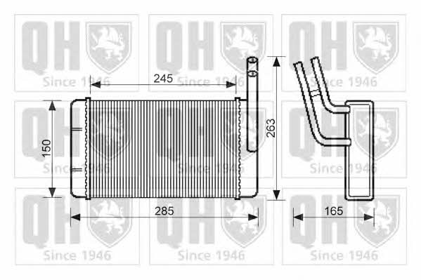 Quinton Hazell QHR2020 Heat exchanger, interior heating QHR2020