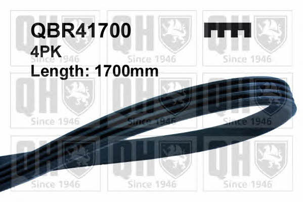 Quinton Hazell QBR41700 V-ribbed belt 4PK1700 QBR41700