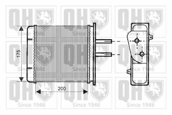 Quinton Hazell QHR2028 Heat exchanger, interior heating QHR2028