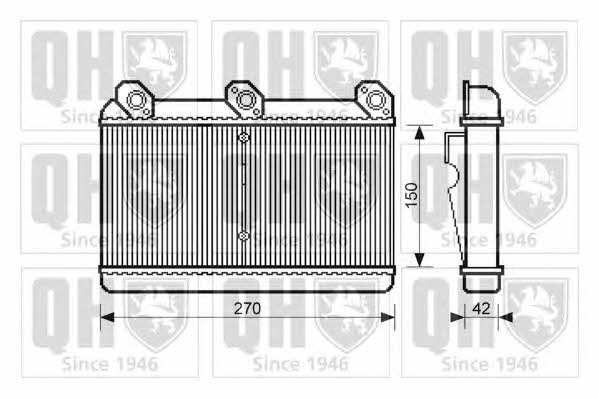 Quinton Hazell QHR2039 Heat exchanger, interior heating QHR2039