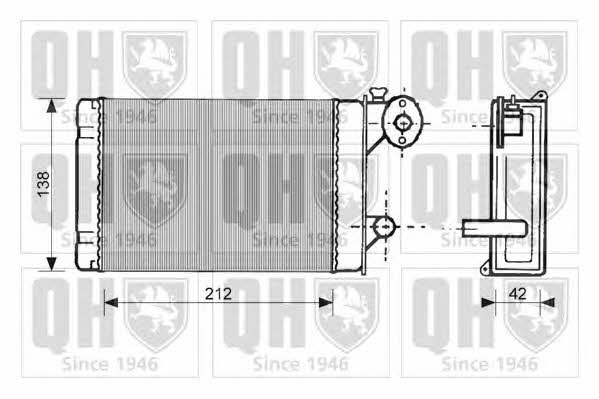 Quinton Hazell QHR2040 Heat exchanger, interior heating QHR2040